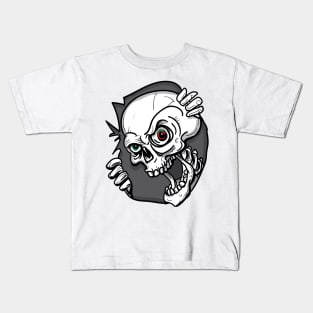 Skateboard Skull Graphic Kids T-Shirt